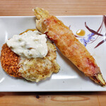 手打ちうどん ぶれーど・う - なすべー＆コロッケ天