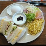 かふぇ だんだん - モーニング サンドイッチ
