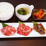 ラム3種定食