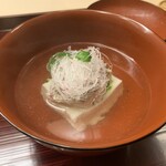 片折 - 白粉豆腐と小鯛のお椀