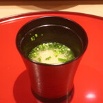 鮨 しみづ - 高等葱の味噌汁