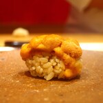 鮨 しみづ - 14日間熟成 紫雲丹