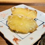 日本料理FUJI - じゃがいも(1年半熟成レッドムーン)のおかき揚げ