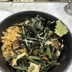 大和屋 - 冷し山菜そば500円