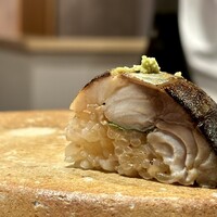 鮨 富かわ - 棒鮨炙り