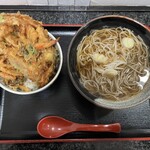 à la 麓屋 - かき揚天丼とそばのセット