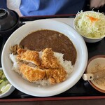 とん八 - 料理写真:とんかつ若鶏カレーランチ1056円