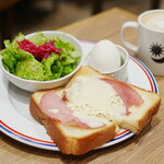 ビアテリアプロント エトモ溝の口店 - PRONTO'S MORNING SET ハムチーズトーストセット (￥530)