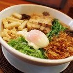らぁめん翠蓮 - 限定25食 まぜそば海老醤油ダブル☆