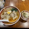広州市場 - 雲呑麺＋煮豚飯（900円）