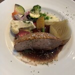 ビストロ天下井 - 鴨のロースト