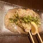 横浜風しゃぶしゃぶ鍋と焼酎・地酒居酒屋 甕仙人 関内蔵 - ねぎだく牛タンつくね串