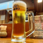 小魚料理 とみ助 - キリン一番搾りの生ビールで乾杯♪(*^^)o∀*∀o(^^*)♪