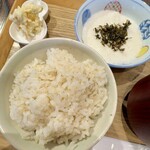 一言堂 - 「ふわふわとろろご飯セット」(550円)