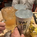 Hachihachinoue - 乾杯！　※メガレモンサワー180円(税別)