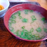 あら井寿司 - しじみとあさつきの味噌汁