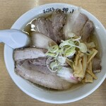 佐野青竹手打ちラーメン押山 - チャーシューで麺が見えないって幸せ