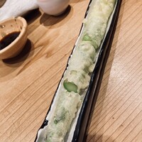 巳庵 - アスパラガスの天ぷら