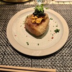 Hibiki - チーズイン 鶏飯焼きおにぎり雲丹 キャビアのせ