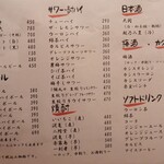 大衆食堂 むらやま屋 - メニュー