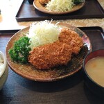 とんかつ くにか - チーズ入りめんち、ひれ定食（ランチメニュー）