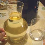 遊水 - 樽だし焼酎（麦）：1200円（500ml）飲みきり