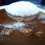 カレーの龍 - 大海に浮かぶ小島のようですね。