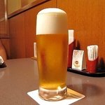 Ginzarangetsu - 生ビール（エビス）　\800