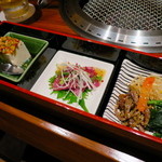 前菜三種盛り合わせ