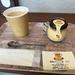 情熱ぷりん工房 わさ - ホットコーヒー&ぷりん‼️
