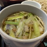 武柳庵 - つけ汁（ねぎだく）