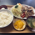 喜味屋食堂 - 焼肉定食　普通盛り