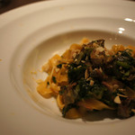 Casa Osano - 手打ちタリアテッレ　牡蠣の燻製と菜の花