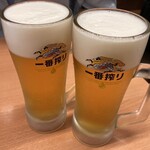 日高屋 - 生ビール(340円込)