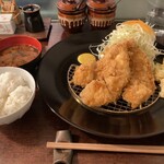 Ageduki - 地鶏ささみフライ定食1580円