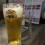 神戸六甲道・ぎゅんた - 生ビール