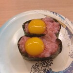 すし江戸 - うずら鉄火