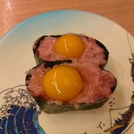 すし江戸 - うずら鉄火