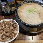 平太周 味庵 - 特製らーめん、チャーシュー丼