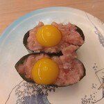 すし江戸 - うずら鉄火