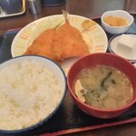 めしや 55 - あじフライ定食@\680円