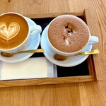 Woodwork Welcome Coffee - カフェラテとカフェモカ