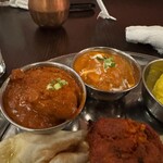 ニューナマステインディア - マトンカレー、バターチキンカレー