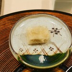 天白 - 湯葉、重ねてまた豆乳に浸して柔らかくしたもの