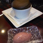 BISTRO GYORAN 魚籃 - チョコレートスフレ＆ストロベリーシャーベット