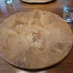 Fujiya 1935 - 2014年2月ナプキンを膝に乗せると、こちらのボードが置かれます。