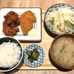 伊達な居酒屋 山の猿 - 鶏からコロッケランチ（税込549円）