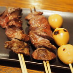 鳥扇 - レバー＆うずら玉子