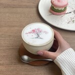 カフェ ファンチャーナ - ドリンク写真:桜ラテ