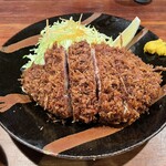 かつ政 - 黒豚ロースカツ定食(大)